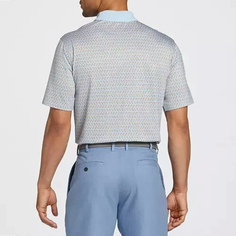 Walter Hagen Men's Clubhouse 19th Hole Golf Polo Nineteenth Blue/Orange Size XL - Picture 3 of 13